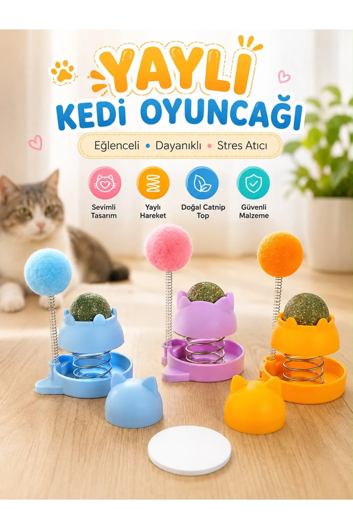 Catnipli Kedi Oyun Topu